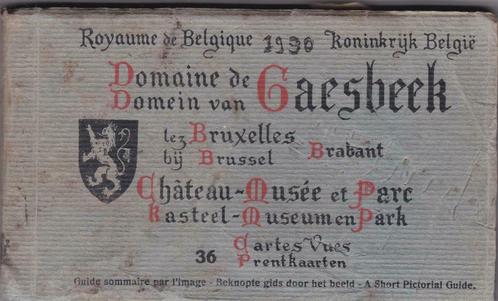 Carnet - Domein van Gaesbeek - 36 prentkaarten, Verzamelen, Postkaarten | België, Ongelopen, Vlaams-Brabant, 1920 tot 1940, Ophalen of Verzenden