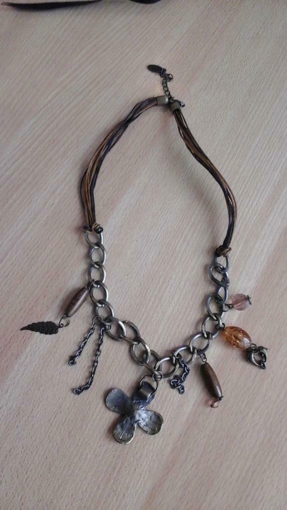 collier fantaisie Long. 50cm, Bijoux, Sacs & Beauté, Enlèvement ou Envoi, Comme neuf, Pierre ou Minéral