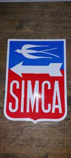Metalen reclamebord Simca