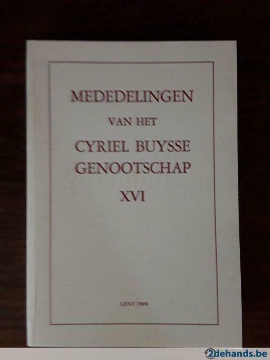 Mededelingen van het Cyriel Buysse Genootschap XVI, Boeken, Tijdschriften en Kranten, Nieuw, Overige typen, Ophalen of Verzenden