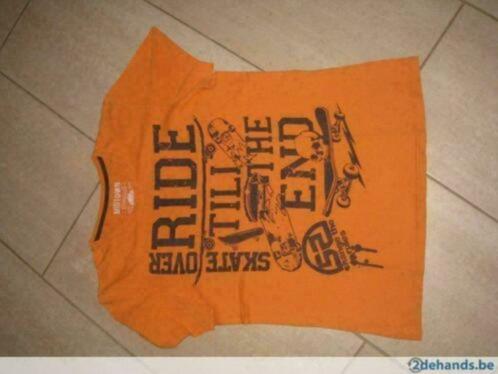 Oranje t shirt / medium / m, Kleding | Heren, T-shirts, Gedragen, Maat 48/50 (M), Oranje, Ophalen of Verzenden