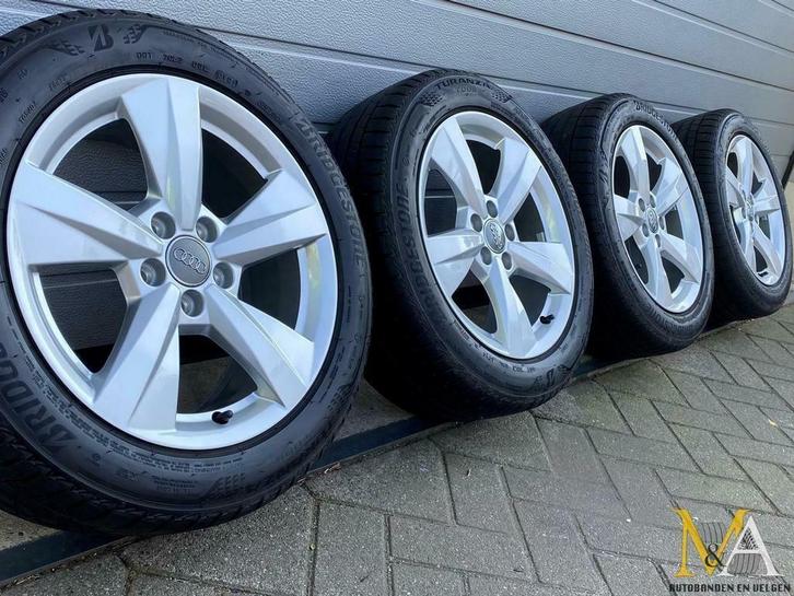 16 inch originele Audi A1 S1 velgen + zomerbanden, Auto-onderdelen, Banden en Velgen, Velg(en), Winterbanden, 16 inch, 195 mm
