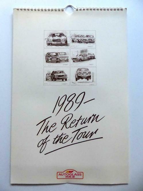 Autosport kalender uit 1989 “The Return of the Tour”, Diversen, Agenda's, Zo goed als nieuw, Ophalen of Verzenden