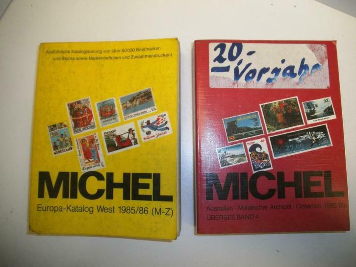 Lot van 2 Michel-postzegelcatalogi 1985/1986 (Post-0010), Postzegels en Munten, Postzegels | Toebehoren, Catalogus, Ophalen of Verzenden