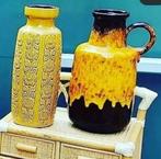 Vase West-Germany craquelé et lave grasse, Antiquités & Art, Antiquités | Céramique & Poterie, Enlèvement ou Envoi