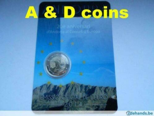 Andorra 2 euro cc 2014, Postzegels en Munten, Munten | Europa | Euromunten, 2 euro, Overige landen, Ophalen of Verzenden