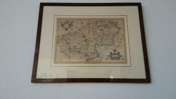 Carte atlas du 17ème siècle FLANDRIA CO MIT Gerard Mercator, Antiquités & Art, Art | Eaux-fortes & Gravures, Enlèvement ou Envoi