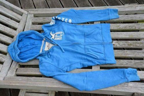 Hollister bleu M sweat zipp capuche V tements enfant