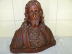 Statue antique de Jésus Buste en poterie antique de Jésus Ch, Antiquités & Art, Enlèvement ou Envoi