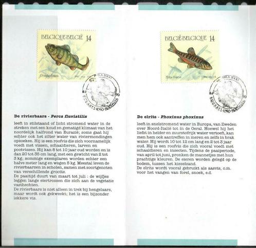 Année 1990 : FDC 2383-2386 sur feuillet - Nature. Poissons -, Timbres & Monnaies, Timbres | Europe | Belgique, Enlèvement ou Envoi