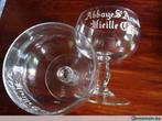 Verres "Abbaye St-Arnould", Maison & Meubles, Enlèvement ou Envoi, Utilisé, Verre, Verre ou Verres