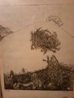 Ernst Kamossa ets, Antiek en Kunst, Kunst | Tekeningen en Fotografie, Ophalen of Verzenden