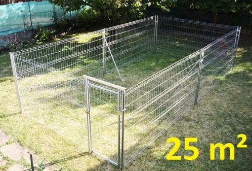 Chenil 25m² enclos chien XXL parc chien GALVANISE NEUF, Animaux & Accessoires, Autres accessoires pour animaux, Neuf, Envoi