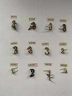 metalen militaire kentekenbadge set ABL, Verzamelen, Ophalen of Verzenden, Landmacht, Embleem of Badge