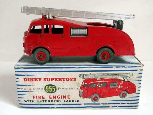 Dinky Supertoys 955 Fire Engine + Doos (1954 - 64) Brandweer, Hobby en Vrije tijd, Modelauto's | 1:43, Zo goed als nieuw, Bus of Vrachtwagen