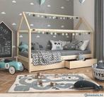 Lit montessori 90x200 cm avec 2 tiroirs rangement lit enfant, Verzenden, Nieuw