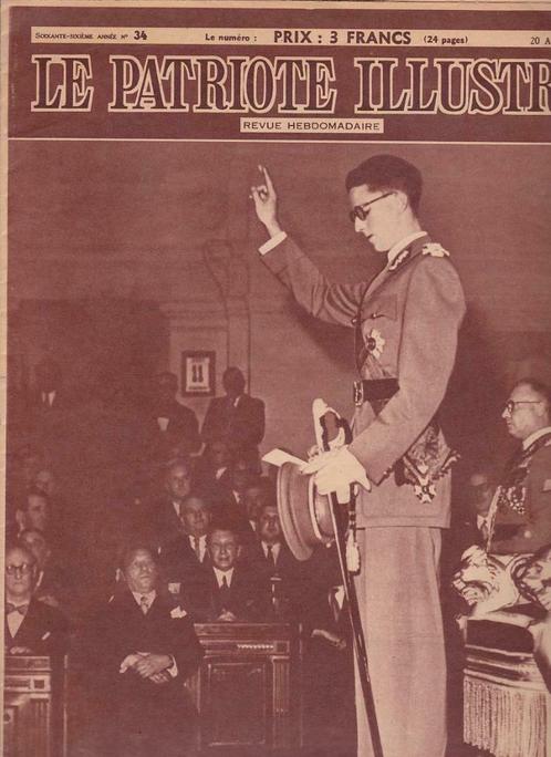 Le Patriote Illustré, La prestation de serment du prince ro, Verzamelen, Tijdschriften, Kranten en Knipsels, Tijdschrift, 1940 tot 1960