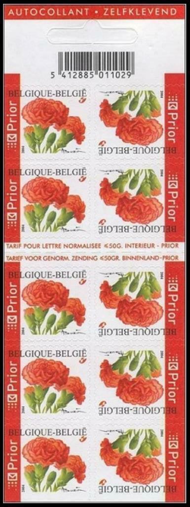 B43 Zelfklevende Postzegelboekje Anjer, Postzegels en Munten, Postzegels | Europa | België, Frankeerzegel, Postfris, Ophalen of Verzenden