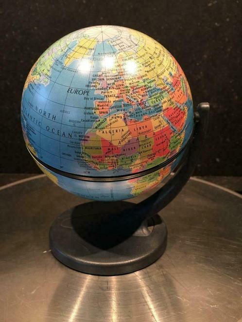 mini-wereldbol SCANGLOBE DENMARK / USA 11CM, Antiek en Kunst, Curiosa en Brocante, Ophalen of Verzenden