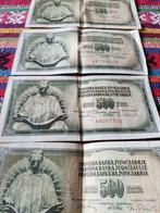 4 bankbiljetten Joegoslavië SFRJ 500 Dinara 1970 en 1978, Ophalen, Joegoslavië