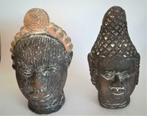 2 têtes Ifé en terre cuite, Antiquités & Art, Curiosités & Brocante, Enlèvement ou Envoi
