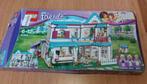 Lego Friends 41314 Stephanie's huis compleet + doos +boekje, Comme neuf, Lego, Enlèvement ou Envoi