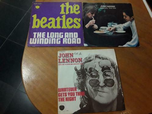 Kavel van 3 oude 45's van de beatles, Cd's en Dvd's, Vinyl | Pop, Zo goed als nieuw, Ophalen of Verzenden
