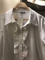 Chemise blanc a volant femme marque fiorella rubino)neuf T54, Nieuw, Shirt of Top, Ophalen of Verzenden, Wit