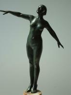 ca 1930 DE BREMAECKER danseuse art déco bronzen naakt brons, Ophalen