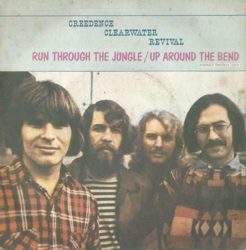 Creedence Clearwater Revival – Run through the jungle - Sing, Cd's en Dvd's, Vinyl Singles, Gebruikt, Single, Pop, 7 inch, Ophalen of Verzenden