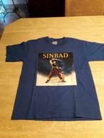 Blauwe T-shirt met SINBAD op maat 10-12 jaar, Kinderen en Baby's, Gildan, Jongen of Meisje, Ophalen of Verzenden, Zo goed als nieuw