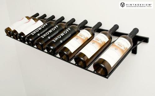 Flessenhouder roestvrij metaal display 9 flessen, Huis en Inrichting, Woonaccessoires | Wijnrekken, Nieuw, Metaal, Verzenden