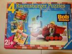 BOB DE BOUWER- 4 PUZZELS IN 1 DOOS, Kinderen en Baby's, Speelgoed | Kinderpuzzels, Minder dan 10 stukjes, Ophalen of Verzenden