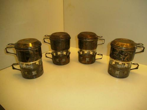 Set van 4 theetassen met filter (DS141-b), Huis en Inrichting, Woonaccessoires | Overige, Gebruikt, Ophalen of Verzenden