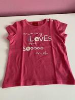 T-shirt s.Oliver “mummy loves me so much” maat 80, Kinderen en Baby's, Babykleding | Maat 80, Meisje, Ophalen of Verzenden, Zo goed als nieuw