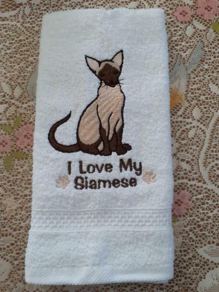 Gastendoekje katten, Hobby & Loisirs créatifs, Broderie & Machines à broder, Neuf, Machine à broder, Enlèvement ou Envoi