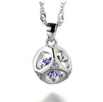 Beautiful necklace plated. Square with crystal eyelet, Ophalen, Nieuw