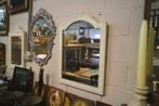 Miroir brocante antique en chêne lourd H 73 W 53, Enlèvement