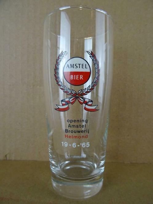 Verre à bière Amstel Ouverture Brasserie Amstel Helmond rare, Collections, Marques de bière, Comme neuf, Verre ou Verres, Amstel