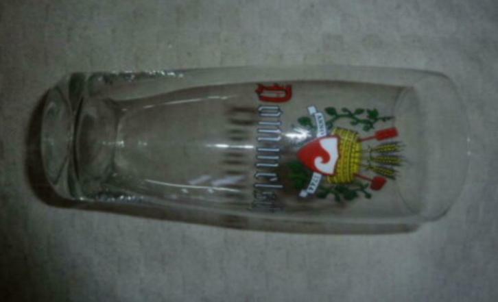 #I Bier glas DOMMELSCH Anno 1744 " geen gouden rand ", Verzamelen, Glas en Drinkglazen, Nieuw, Bierglas, Ophalen of Verzenden