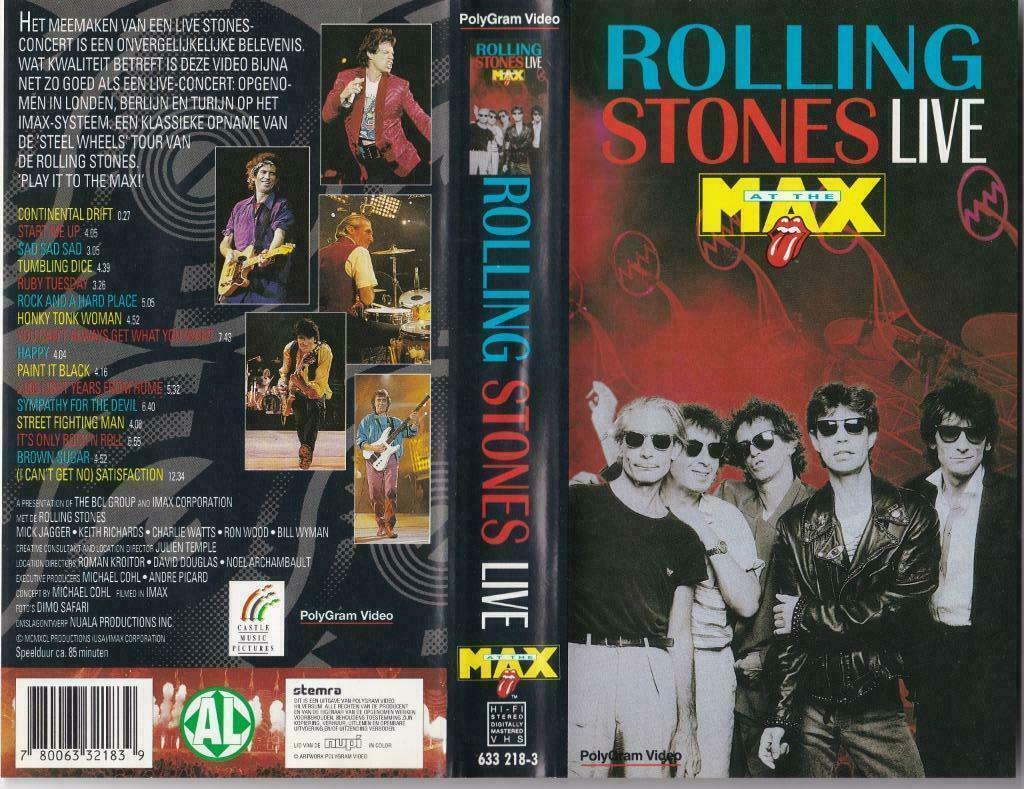 超人気高品質Rolling Stones Live Max At The DVD ブルーレイ | xplast