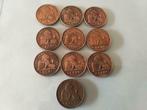 Belgie-10X 2 Cent  1875-1919., Ophalen of Verzenden, België, Setje