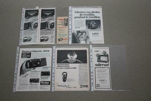 13 Verschillende vintage advertenties - Thema fotografie, Verzamelen, Tijdschriften, Kranten en Knipsels, Knipsel(s), 1980 tot heden