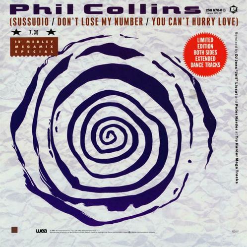 Maxi single Phil Collins - Megamix, Cd's en Dvd's, Vinyl | Pop, 1980 tot 2000, 12 inch, Ophalen of Verzenden
