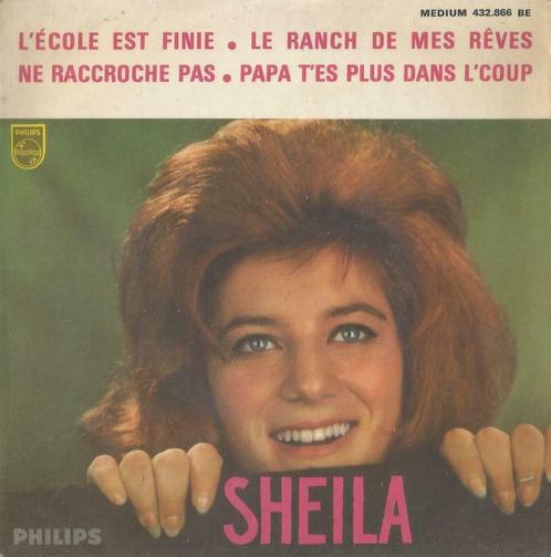 Sheila – L’ école est fini / Ne raccroche pas + 2 – EP, Cd's en Dvd's, Vinyl Singles, EP, Pop, 7 inch, Ophalen of Verzenden