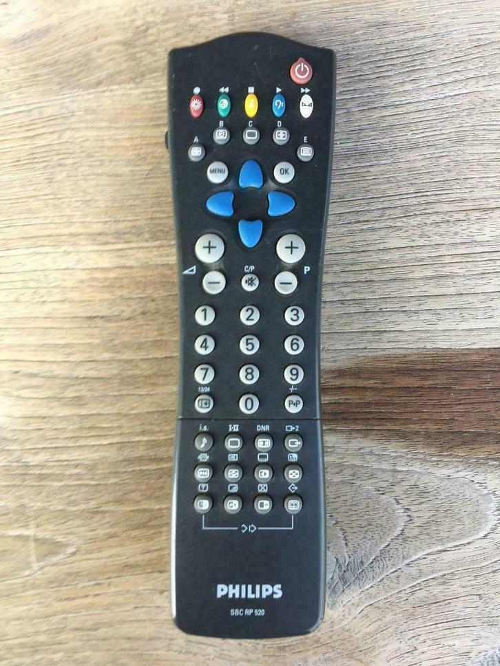 Afstandsbediening Philips SBC RP 520, Audio, Tv en Foto, Afstandsbedieningen, Gebruikt, Origineel, Tv, Ophalen of Verzenden