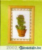 Borduurpakket kruissteek 8 x 12 cm cactuspatroon, Nieuw, Ophalen of Verzenden