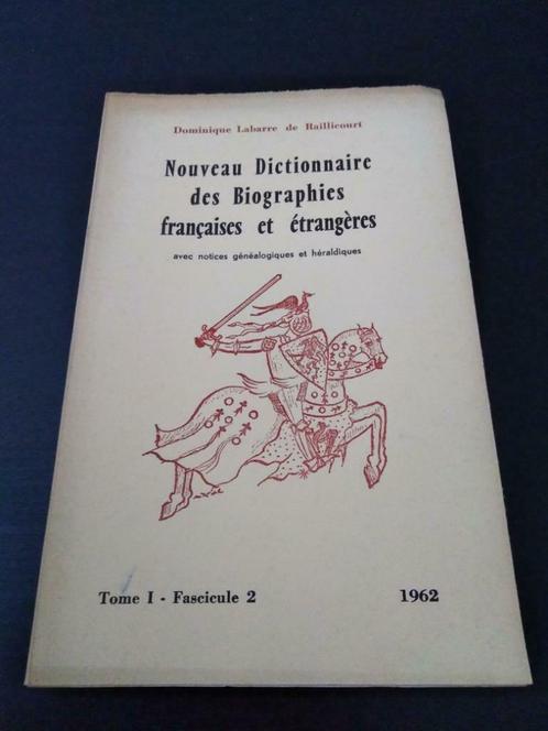 Nouveau dictionnaire des biographies françaises et étrangère, Livres, Histoire mondiale, Utilisé, Enlèvement ou Envoi