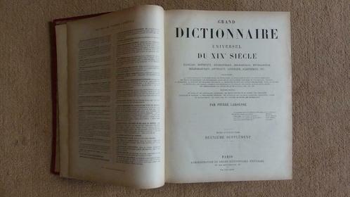 Rare: 2ème supplément Dictionnaire Larousse Universel (1888), Livres, Dictionnaires, Utilisé, Français, Autres éditeurs, Enlèvement ou Envoi