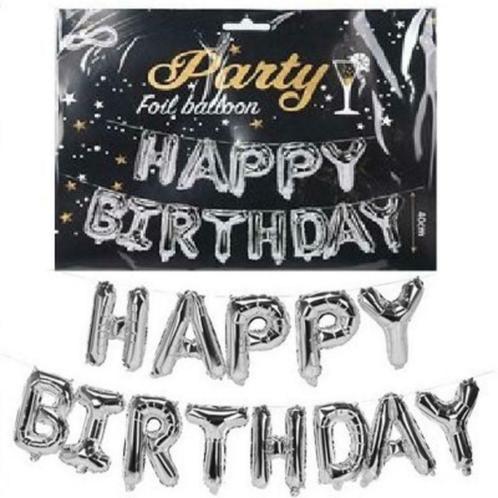Folieballon slinger verjaardag Happy Birthday groot, Hobby & Loisirs créatifs, Articles de fête, Neuf, Décoration, Enlèvement ou Envoi
